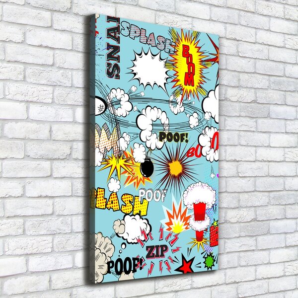 Vertikální Moderní fotoobraz canvas na rámu Komix ocv-73053471