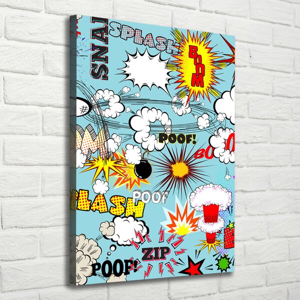 Vertikální Moderní fotoobraz canvas na rámu Komix ocv-73053471