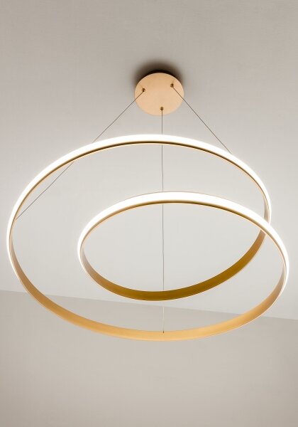 Redo 01-1889 - LED Stm lustr na lanku TORSION LED/29W/230V pr. 55 cm bronzová