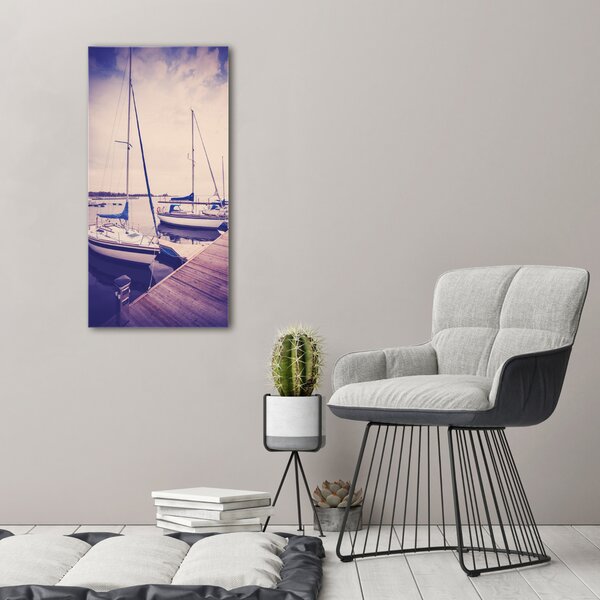 Vertikální Moderní fotoobraz canvas na rámu Jachty ocv-73193213
