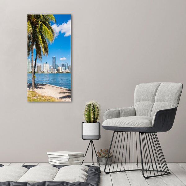 Vertikální Foto obraz tištěný na plátně Miami ocv-73307361