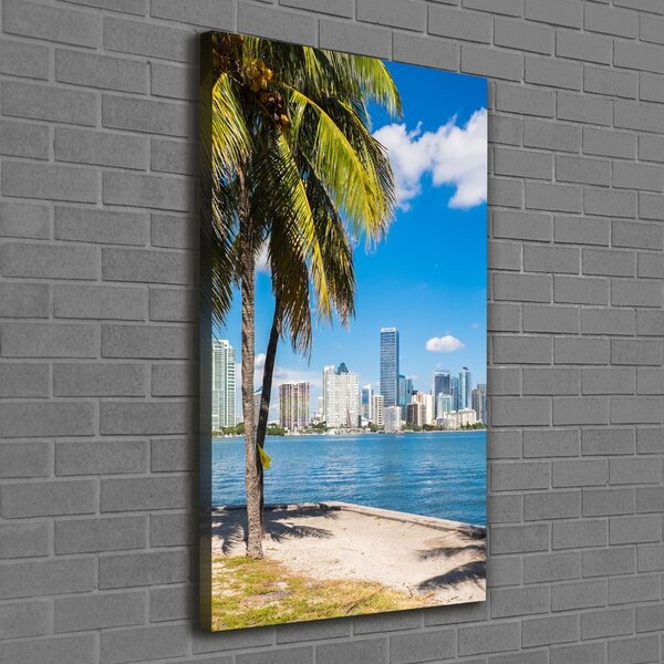 Vertikální Foto obraz tištěný na plátně Miami ocv-73307361