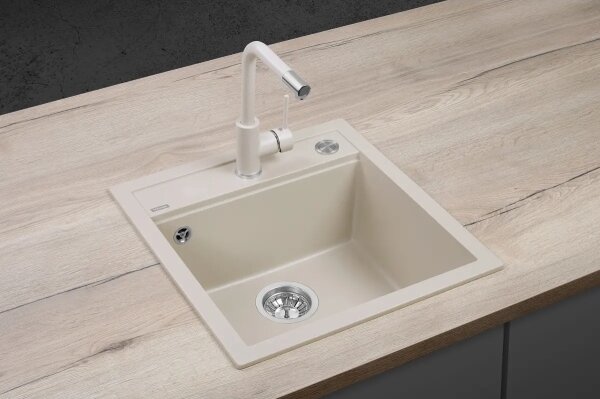 Concept DG00C50BE - Kuchyňský dřez CUBIS 49x51 cm granit/béžová