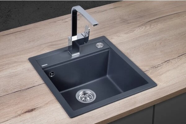 Concept DG00C50DG - Kuchyňský dřez CUBIS 49x51 cm granit/ tmavě šedá