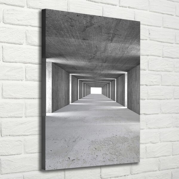 Vertikální Foto-obraz canvas na rámu Betonový tunel ocv-73367796