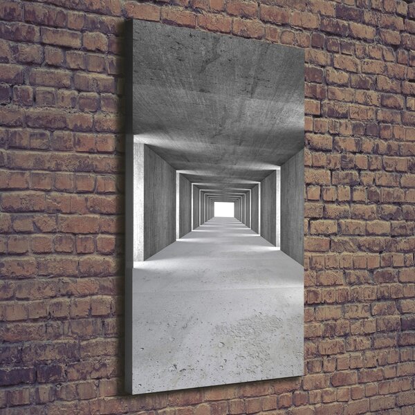 Vertikální Foto-obraz canvas na rámu Betonový tunel ocv-73367796