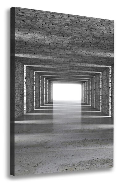 Vertikální Foto obraz na plátně Tunel z cihly ocv-73368031
