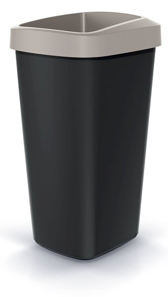 Prosperplast Odpadkový koš COMPACTO DROPIN černý/světle hnědý, varianta 25 l