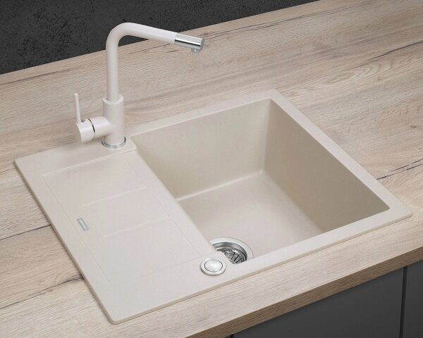 Concept DG05C45BE - Kuchyňský dřez CUBIS 50x62 cm granit/béžový