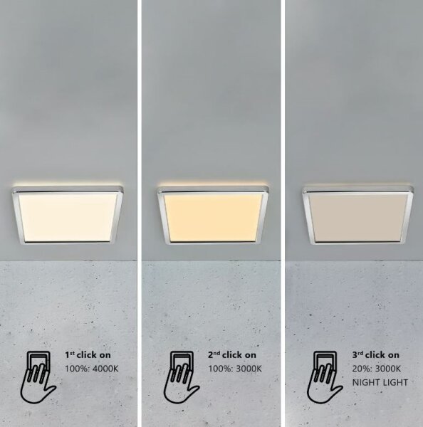 Nordlux - LED Stm. koupel. stropní sv. OJA 14,5W/230V 3000/4000K IP54 30x30 cm