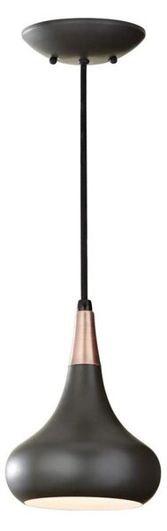 Feiss FE-BESO-P-S-DBZ -Lustr na lanku BESO 1xE27/60W/230V pr.17,9cm černá/měděná