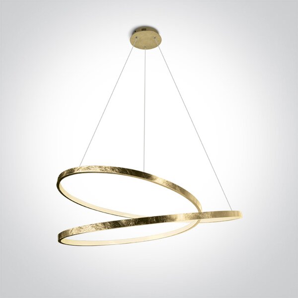 ONE-light Luxusní LED lustr Mia 40W 2400lm 3000K mosazný
