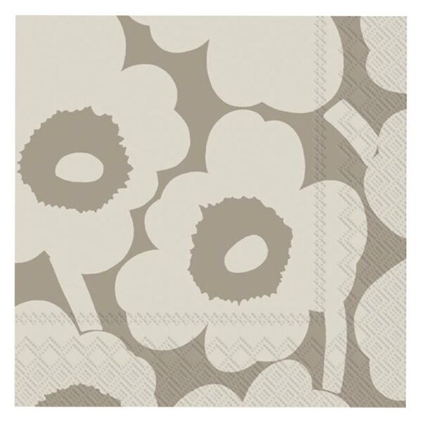 Muurla Ubrousky Marimekko Unikko béžové 25x25cm, 20ks