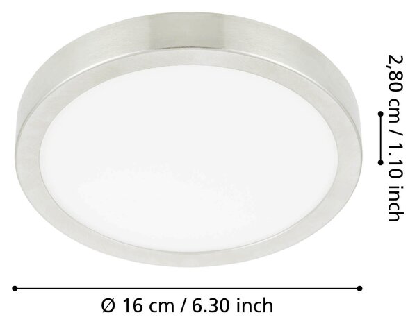 STROPNÍ LED SVÍTIDLO, 16/2,8 cm Xora - Stropní svítidla