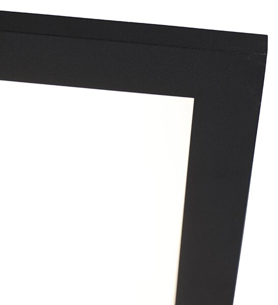 Stropní svítidlo černé 80 cm vč. LED s dálkovým ovládáním - Liv
