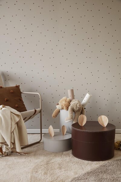 Ferm Living 1102242689 Tapeta Dot krémová