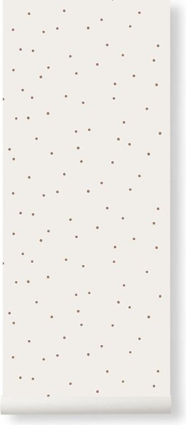 Ferm Living 1102242689 Tapeta Dot krémová