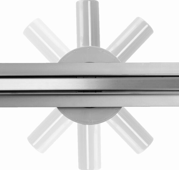 Odtokový žlab Rea Neo Slim Pro Nickel Brush INOX 70