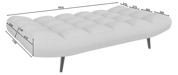 ROZKLÁDACÍ POHOVKA, textil, béžová Carryhome - Rozkládací sedačky