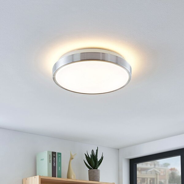 Stropní Lampa Lindby, Emelie, Metalická, Obývací pokoj, Kov, Moderní