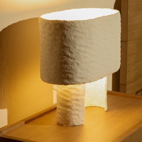 Kave Home Bílá stolní lampa Bedala