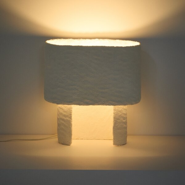 Kave Home Bílá stolní lampa Bedala