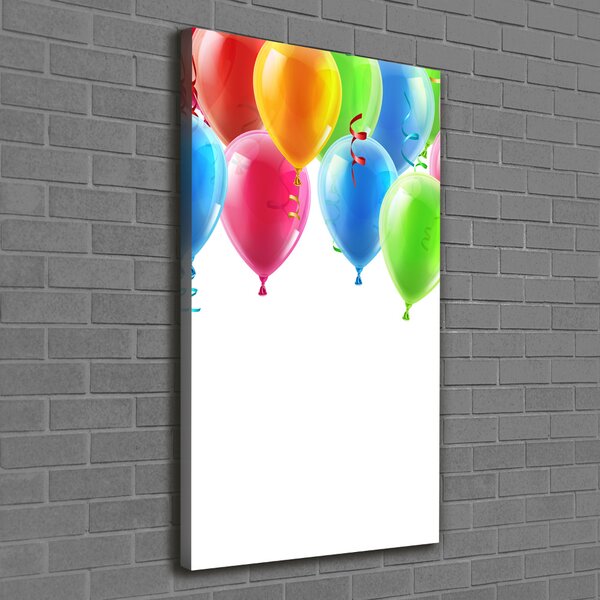 Vertikální Foto obraz na plátně Barevné balony ocv-77215325