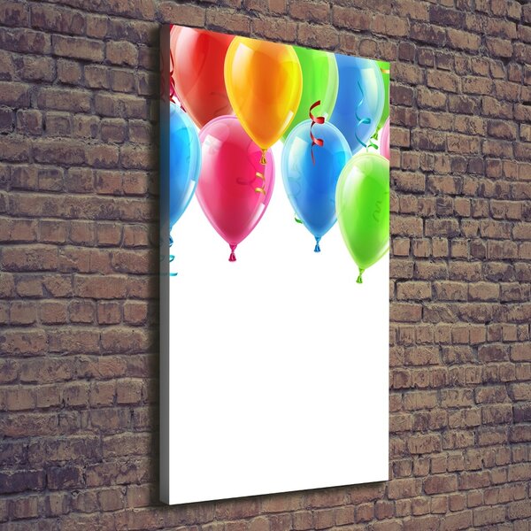Vertikální Foto obraz na plátně Barevné balony ocv-77215325