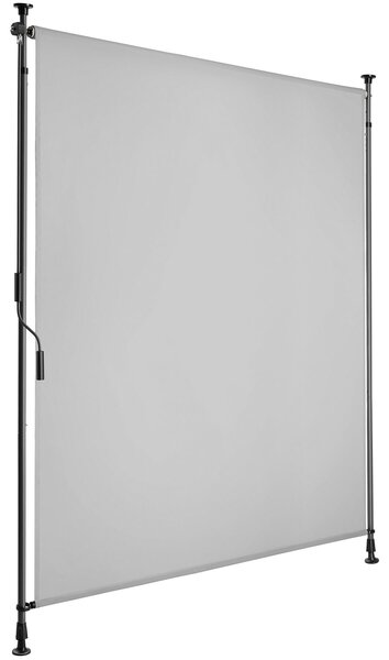 Tectake Markýza Taija s ruční klikou - 120 x 310 cm, světle šedá