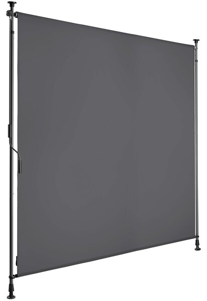 Tectake Markýza Taija s ruční klikou - 150 x 310 cm,tmavě šedá