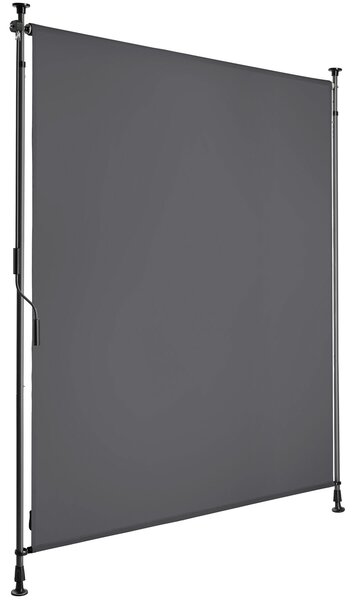 Tectake Markýza Taija s ruční klikou - 120 x 310 cm, tmavě šedá