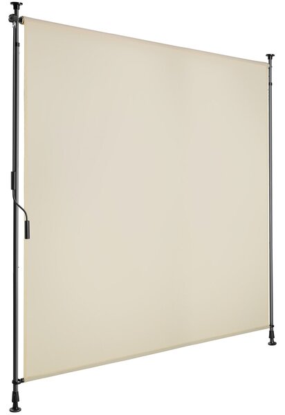 Tectake Markýza Taija s ruční klikou - 150 x 310 cm,béžová