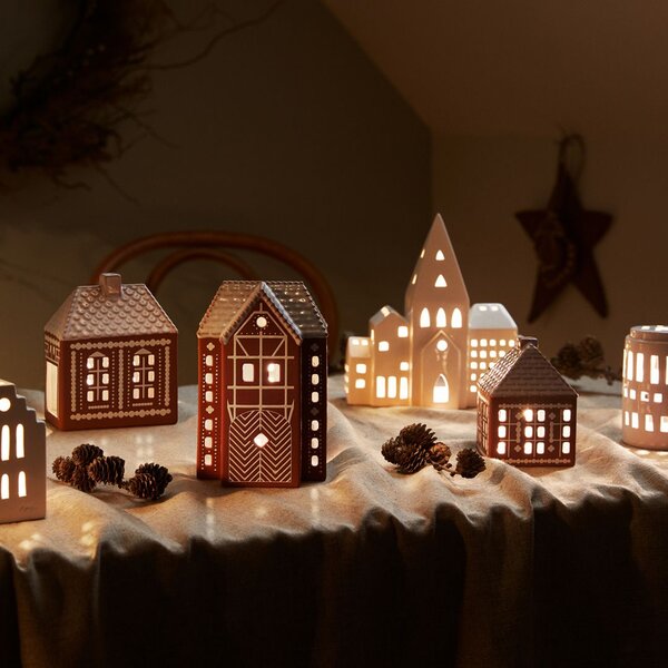 Porcelánový svícen Gingerbread Lighthouse Large