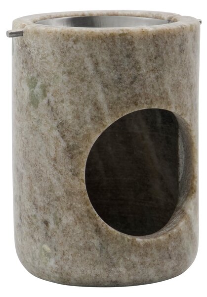 Mramorová aromalampa Beige / Silver finish