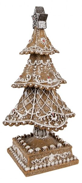 Dekorace vánoční perníkový stromek Gingerbread Tree - Ø 18*32 cm