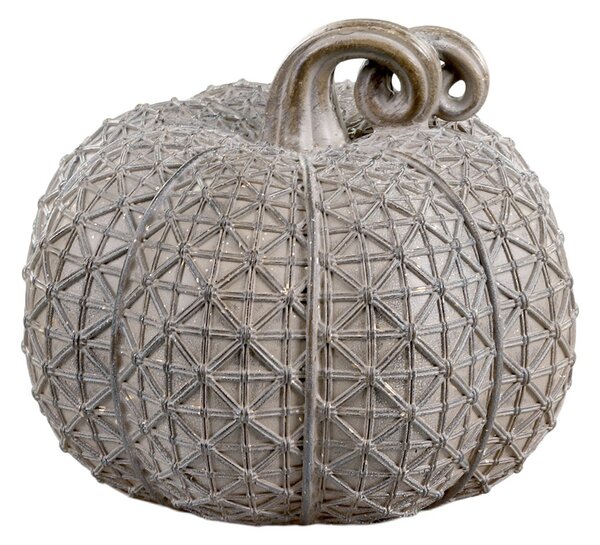 Hnědá latté dekorace dýně Pumpkin antique M - Ø 14*12cm - Chic Antique
