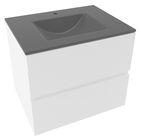 Koupelnová skříňka s umyvadlem Naturel Verona 60x50x45,5 cm bílá mat VERONA60BMU4