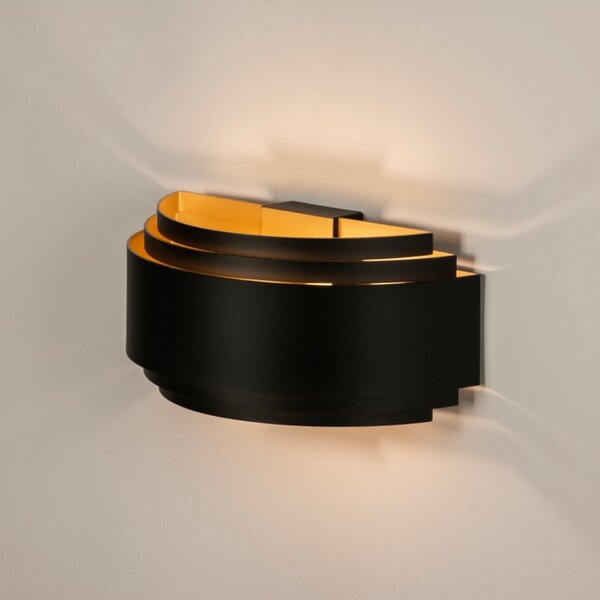 Nástěnné svítidlo do obýváku Dion X Black and Gold 30 (LMD)