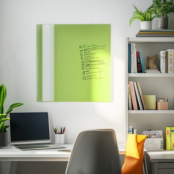 Zelená pistáciová skleněná magnetická tabule Smatab® - 40 × 60 cm