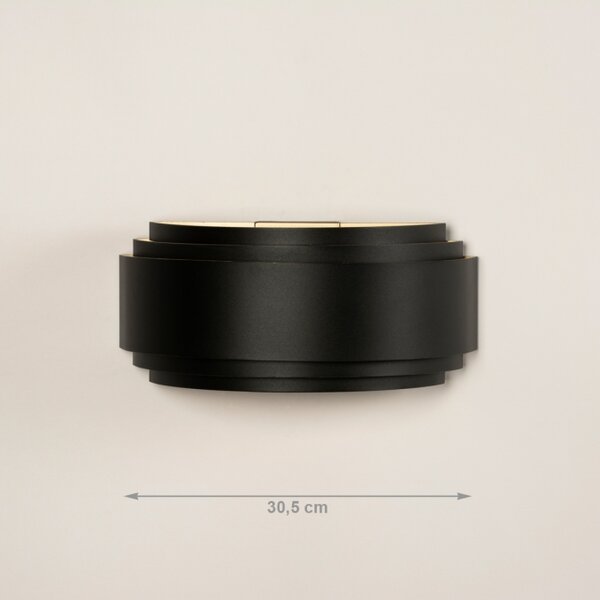 Nástěnné svítidlo do obýváku Dion X Black and Gold 30 (LMD)