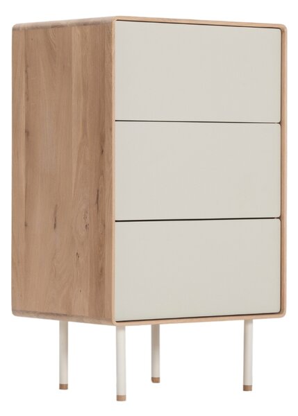 -25 % Dny MOMENTI– Gazzda Bílá dubová komoda Fina 60 x 45 cm