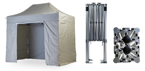 Nůžkový párty stan 2x3 m TENTino BIG HEXAGON EXTREME Barva opláštění (Zvolte variantu): 3A - BÉŽOVÁ
