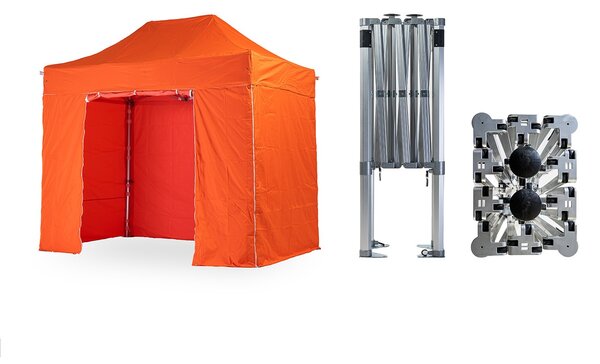 Nůžkový párty stan 2x3 m TENTino BIG HEXAGON Barva opláštění (Zvolte variantu): 7A - ČERVENÁ