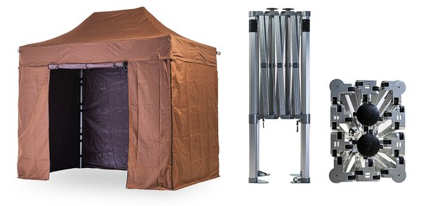 Nůžkový párty stan 2x3 m TENTino BIG HEXAGON EXTREME Barva opláštění (Zvolte variantu): 3A - BÉŽOVÁ