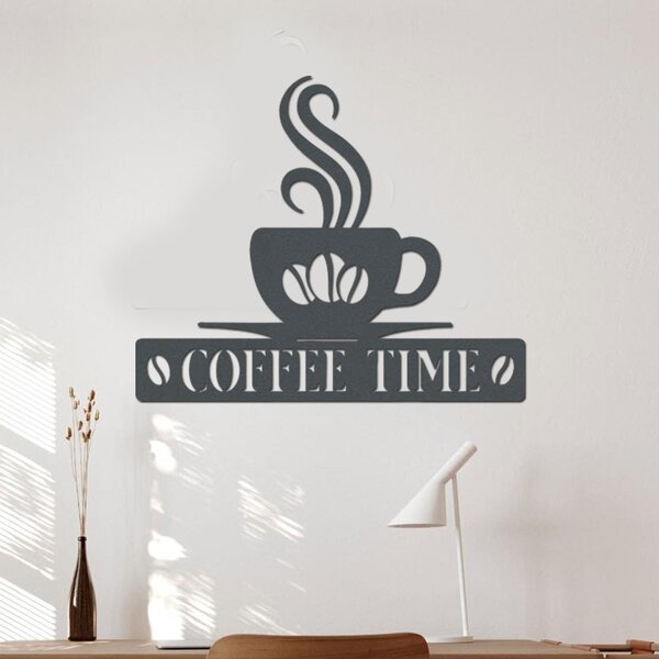Dřevěná dekorace COFFEE | Rozměry (cm): 40x34 | Zvolte barvu dekoru: Buk