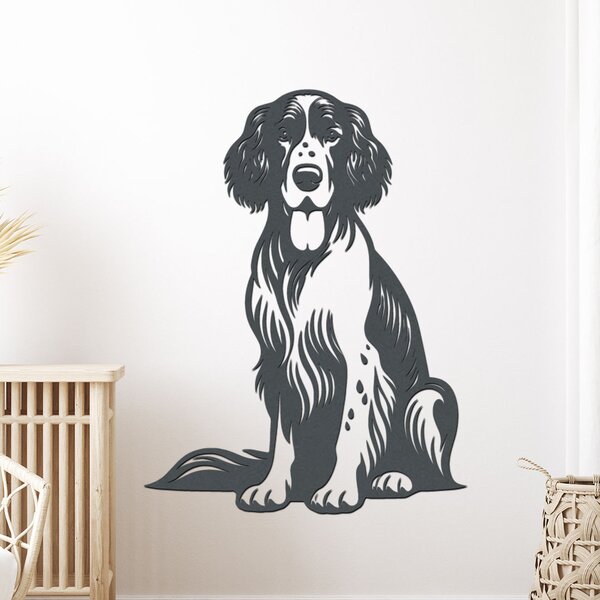 Dřevo života | Dřevěný obraz Anglický setter | Rozměry (cm): 46x60 | Zvolte barvu dekoru: Dub Sonoma