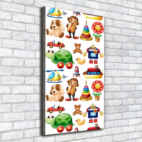 Vertikální Moderní obraz canvas na rámu Hračky ocv-79888448