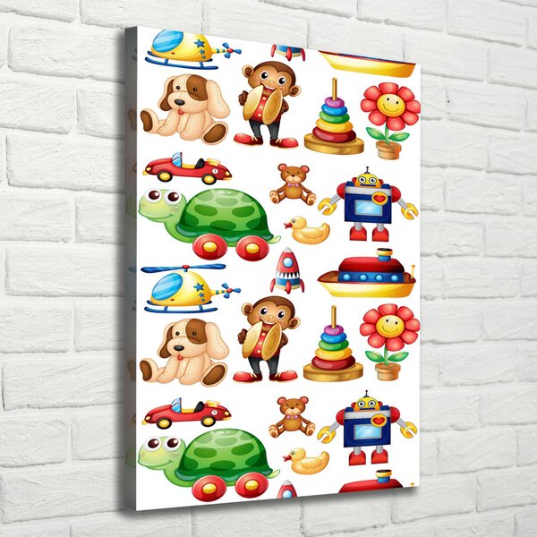 Vertikální Moderní obraz canvas na rámu Hračky ocv-79888448