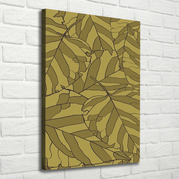 Vertikální Moderní fotoobraz canvas na rámu Listí ocv-79839110
