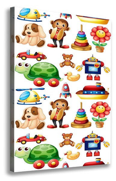 Vertikální Moderní obraz canvas na rámu Hračky ocv-79888448